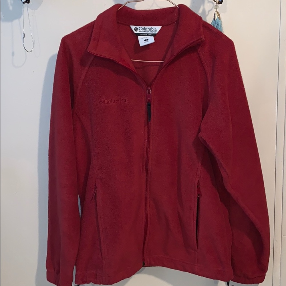 Red small Columbia jacket